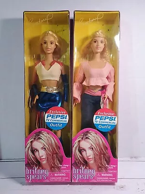 VTG Britney Spears Exclusive Pepsi TV Commercial 2001 Play Along Doll Lot Of 2 • $212.29