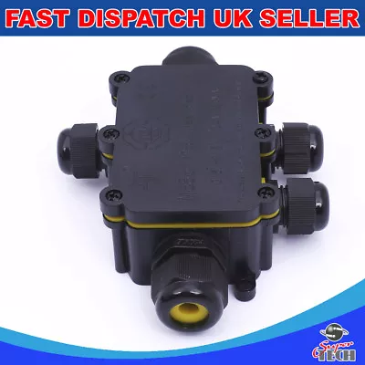 £7.67 • Buy 5Way 24A IP68 Waterproof Electrical Junction Box Cable Connector Wire Outdoor UK