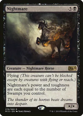 Nightmare Mixed Sets Same Art LP MTG CARD • $1.09