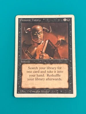 $14.50 • Buy Demonic Tutor - Revised - HP - English MTG