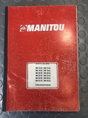Manitou Parts Catalogue Mi 15d/18d/20d/25d/30d/35d Ref: 647377 • £31.25