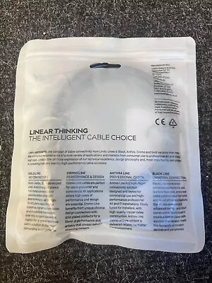 Lindy 1m IEC C14 To IEC C13 Extension Power Cable Black - NEW UNOPENED • £2