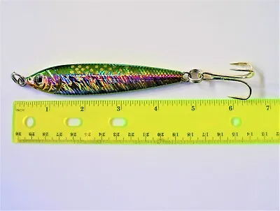 1 To 10 Pieces 4.5oz Mega Live Bait Metal Jig Rainbow Saltwater Fishing Lures • $5.99