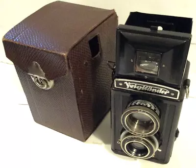 Voigtlander Brillant S TLR 120 Film Camera Voigtar 7.5cm F/4.5 Compur-Brillant • £14.99