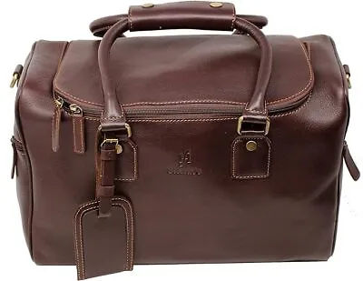 STARHIDE Genuine Leather Duffle Holdall Overnight Travel Weekend Gym Sports Bag • £78