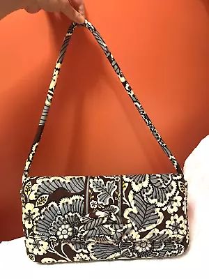 Vera Bradley 2010 Slate Blooms Knot Just A Clutch Purse Bag - Never Used • $14.50