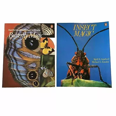 Butterfly Magic (signed) & Insect Magic By M. G. Emsley & K. B. Sandved Lot Of 2 • $15.99