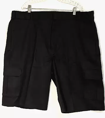Dickies Mens Cargo Shorts Sz 44 X 13 Black Loose Fit Wrinkle Resistant Fabric • $8.74