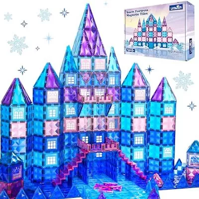 102pcs Frozen Princess Castle Magnetic Tiles Building Blocks - 3D Diamond Blo... • $57.54
