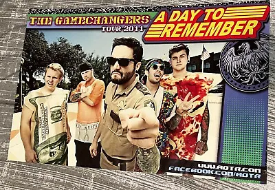 A Day To Remember - The Gamechangers 2011 Tour (11 X17  Music Poster) • $40