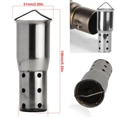 $13.86 • Buy 51mm/2  Exhaust Muffler Pipe DB Killer Silencer Baffle For Yamaha V-Star 250 650