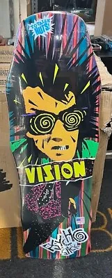 Vision Original Shape Psycho Stick Swirl Skateboard Deck - Reissue - 10  - Blue • $99