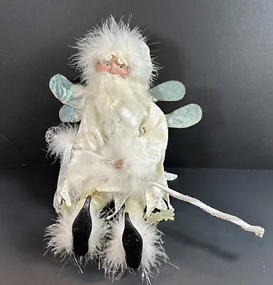 VTG Mark Roberts Winter Frost/Snowflake Fairy White Large • $69.95