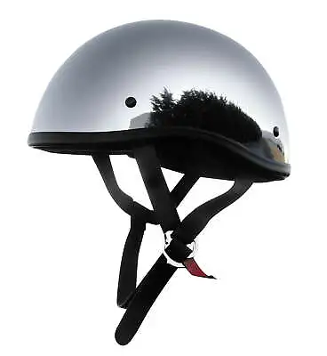 Skid Lid Original Motorcycle Half Helmet Chrome • $94.61