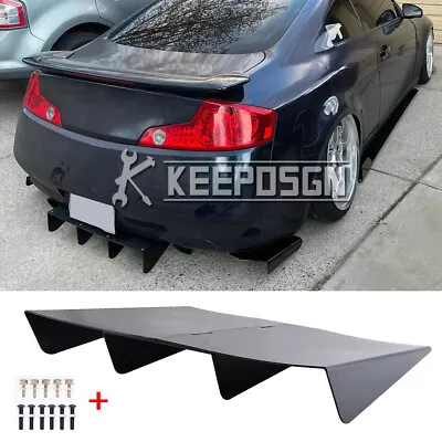 For Infiniti G35 G37 Q50 Matte Rear Bumper Diffuser Splitter Chin Shark Fin • $92.87