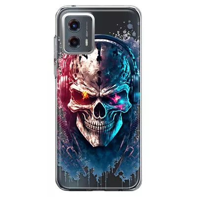 Case For Motorola Moto G Stylus 5G 2023 Cyberpunk Headphones Skull • $12.74