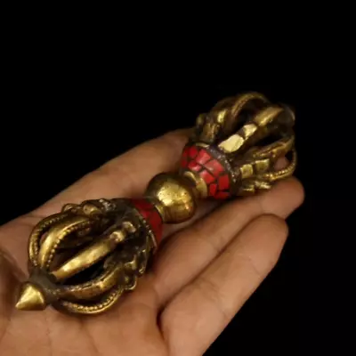 $30.67 • Buy Tibetan Buddhist Copper Dorje Phurba Pestle Vajra Talismans Buddhist Ritual 12cm