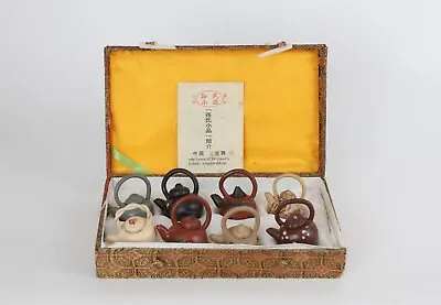 Vintage Chinese Miniature Yixing Clay Teapots • £49.98