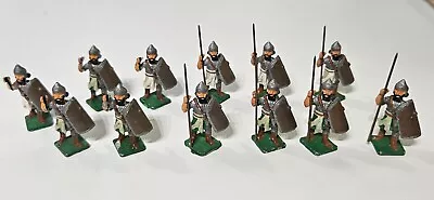 12x Metal Soldier With Spear -Soldiers Figures Bundle • £7