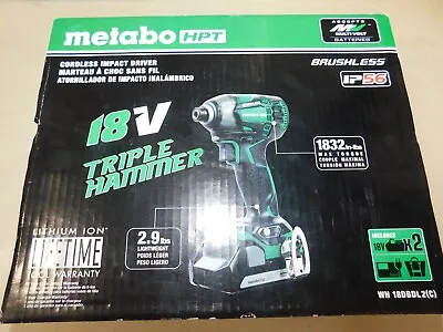 Metabo 18v Triple Hammer Brushless Cordless Impact Driver Wh18dbdl2(c) (eb77) • $70