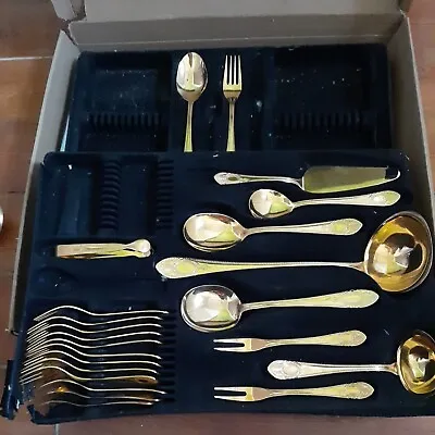 Solingen Heavy 24 Karat Gold-plated Canteen Of Cutlery   • £40