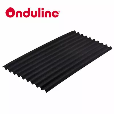 £18.50 • Buy Genuine Onduline Sheets, Roofing Sheets Black Onduline Roofing, Corrugated 