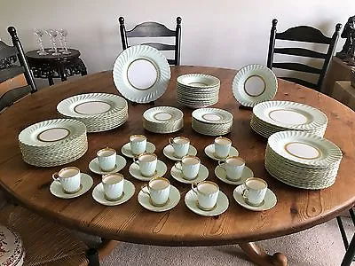 Tiffany China Service 1940's For 12 Somerset Minton Only Set For 12 Available!!! • $29900