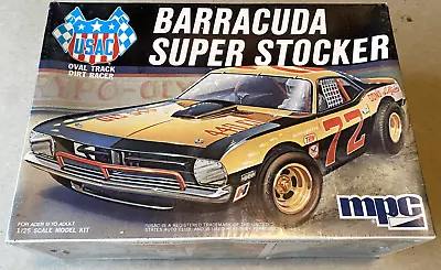50 Yr Old Mpc Plymouth Barracuda Super Stocker Plastic Model Kit - Sealed! • $202.50