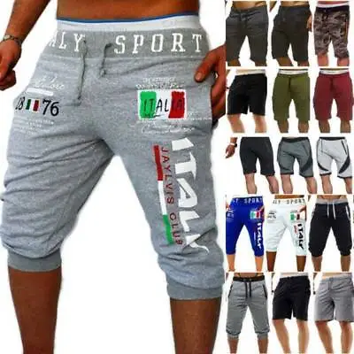 £16.89 • Buy Men Fitness Jogger Shorts Trousers Gym Sport Casual Skinny Summer Half Pants UK