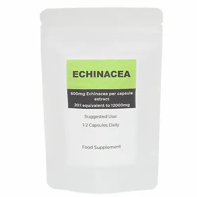 Echinacea 12000mg CapsulesExtract 20:1High StrengthVegan Capsules • £8.99