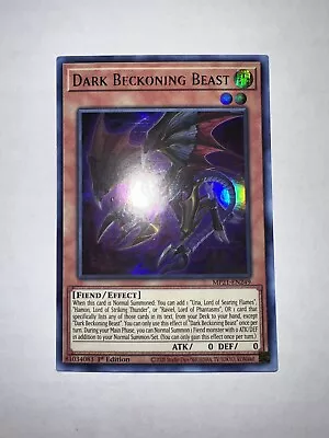 Yugioh Dark Beckoning Beast MP21-EN249 Ultra Rare 1st Edition Near Mint • $3.95