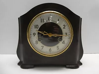 $102.84 • Buy Vintage Bakelite Smiths Enfield Mantle Clock Art Deco 