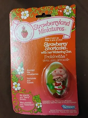 MOC Vintage Strawberry Shortcake With Her Watering Can Strawberryland Miniature • $25