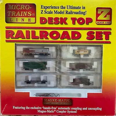 Z Gauge Micro Trains  Santa Fe  Desk Top Railroad Set New In Box • $195