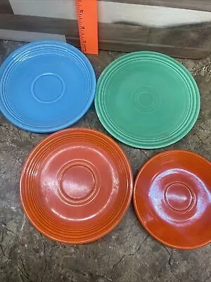 Fiesta Lot Of 4 Vintage Saucers~Fiestaware • $22