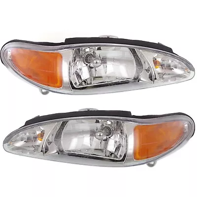 Halogen Headlight Set For 1997-2002 Ford Escort 97-99 Tracer Left And Right Pair • $94.43
