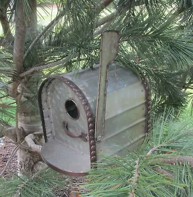 Mailbox BIRDHOUSE*Galvanized Metal*Primitive/French Country Farmhouse Decor*New! • $36