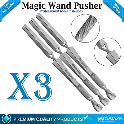 Acrylic Nail Pincher Tool Multi Function Cuticle Pusher Tweezer Magic Wand Pinch • $18.51