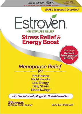 Stress Relief & Energy Boost For Menopause Relief - 28 Ct. - Clinically Proven I • $32.54