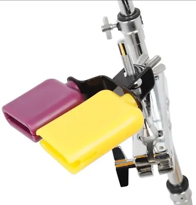 Jam Block Percussion Suitable For Cowbell Mount Bass Drum Stand Drum Kit • £12.99