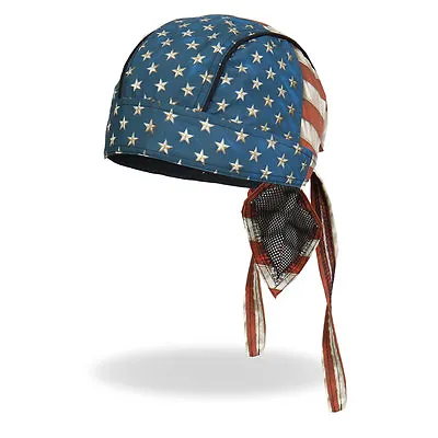 American Flag Distressed Design Premium Headwrap Biker Doo Rag Durag Cap • $14.95