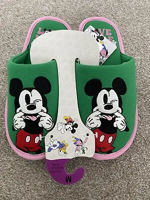 New Disney 100th Anniversary Mickey Mouse Slippers Size M 5/6 Primark Exclusive • £14.70