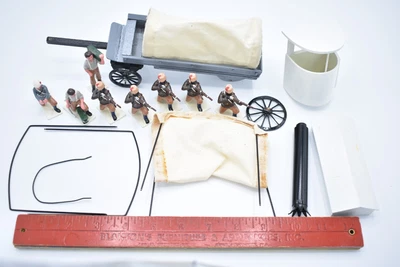 $75 • Buy Trophy Miniatures Sudan Or Zulu War Unloading Supply Wagon Figures Tent Parts