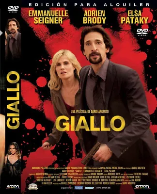 GIALLO (2009) - (Dario Argento) - DVD - Adrien Brody.. • £10.49