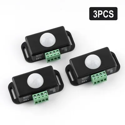 3PCS DC 12V-24V 8M Auto Infrared PIR Motion Sensor Detector Switch For LED Light • $15.19