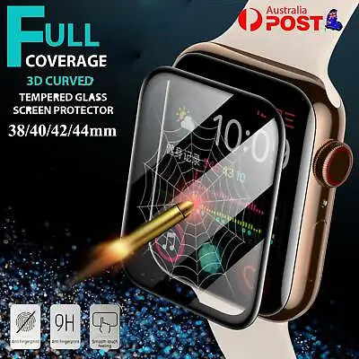$6.75 • Buy Glass Screen Protector For Apple Watch IWatch Series 2 3 4 5 6 SE 38/40/42/44mm