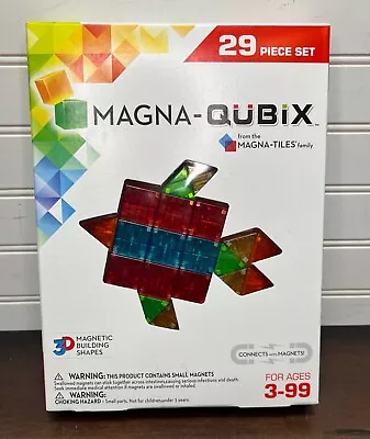 Magna-Qubix 29 Piece Clear Colors Set The Original Award-Winning Magnetic 3D • $25