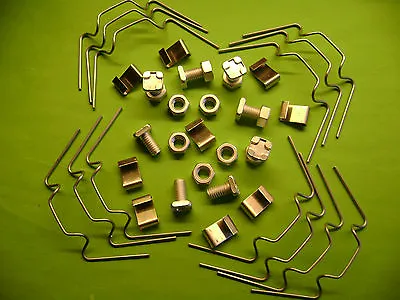 Greenhouse  Repair Kit 50 W + 50 Z Glazing Clips+ 50 Square Aluminum  Nuts+bolts • £11.49