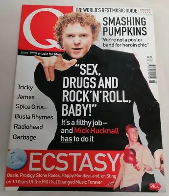 MAGAZINE - Q Music Magazine Jun '98 #141 Mick Hucknall Cover + Smashing Pumpkins • £3