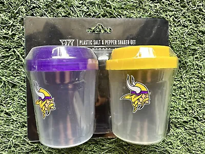 NFL Plastic Salt & Pepper Shakers - Minnesota Vikings Perfect For Tailgating NEW • $12.99
